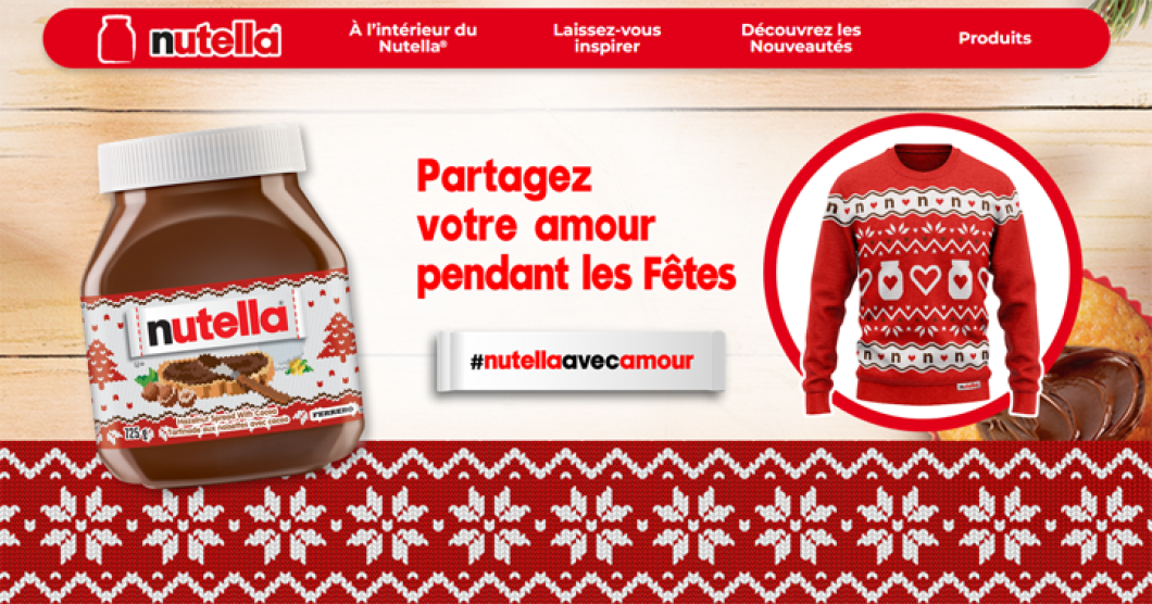 Concours Chandail des Fêtes de Nutella