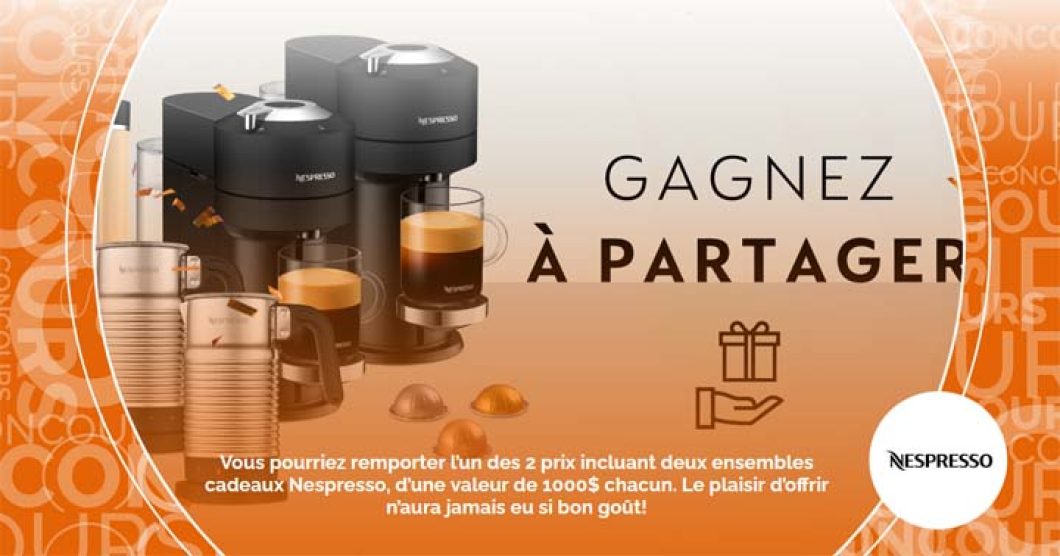 Concours SB Privilèges Gagnez à partager avec Nespresso