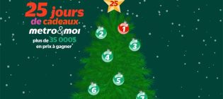 Concours Metro 25 jours de cadeaux metro&moi