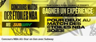 Concours NBA All-Star en relation avec Subway