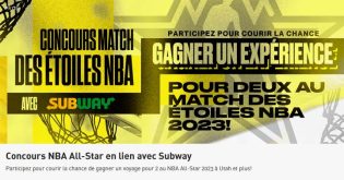 Concours NBA All-Star en relation avec Subway