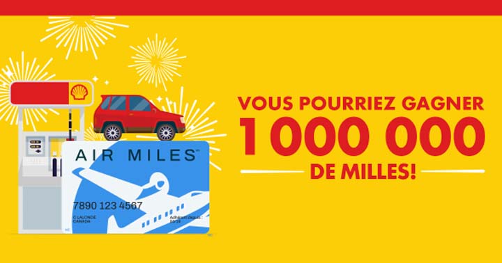 Concours Shell Go+ Milles de récompense Air Miles en prime