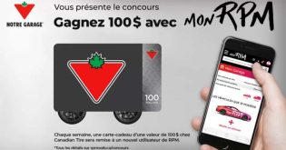 Concours Gagner avec mon RPM présenté par Canadian Tire