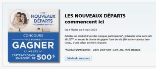Concours Jean Coutu Les nouveaux départs commencent ici