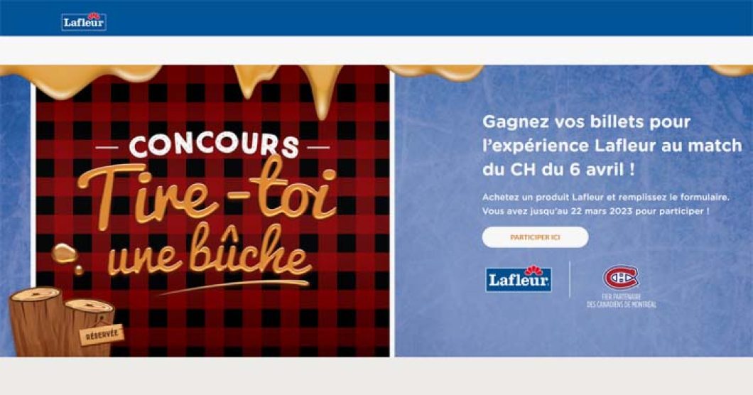 Concours Lafleur Tire-toi une bûche