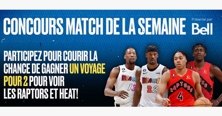 Concours Bell NBA Jeu de la semaine