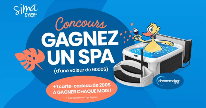 Concours Sima Gagnez un spa