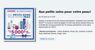 Concours Jean Coutu Aux petits soins pour votre peau