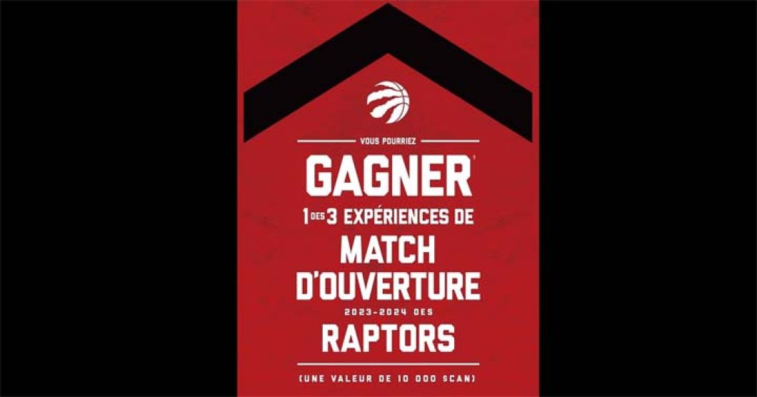 Concours Unilever Match d’ouverture des Raptors