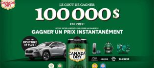 Concours Canada Dry Le goût de gagner 100 000 $