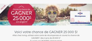 Concours Irving Récompenses d’été