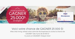 Concours Irving Récompenses d’été