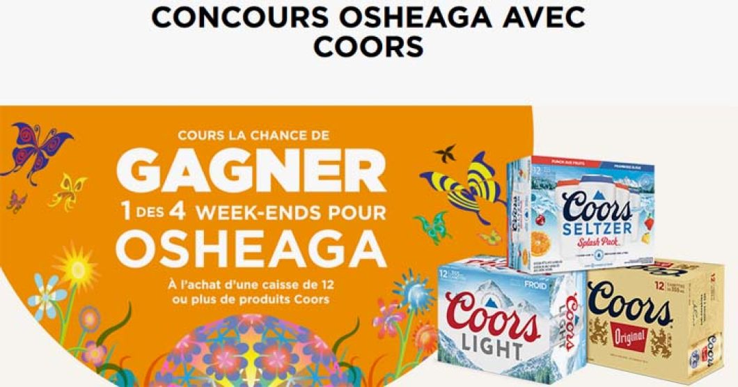 Concours Couche-Tard Week-end VIP à Osheaga de Coors