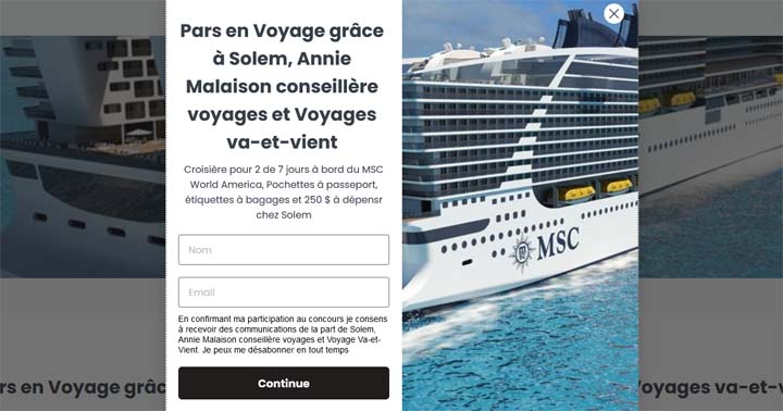 Concours Pars en Voyage grâce à Solem