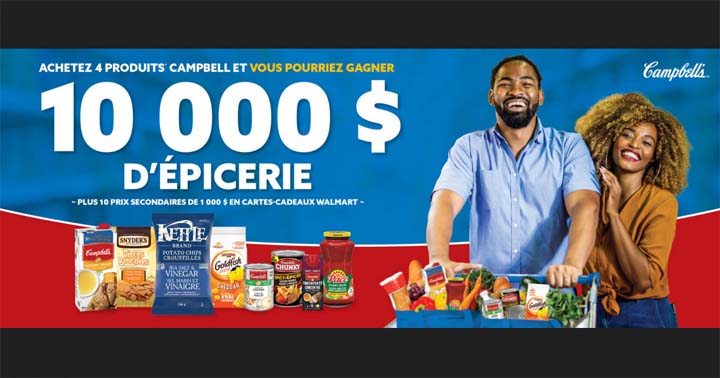 Concours Campbell épicerie gratuite