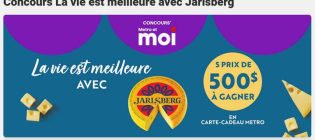 Concours Metro La vie est meilleure avec Jarlsberg