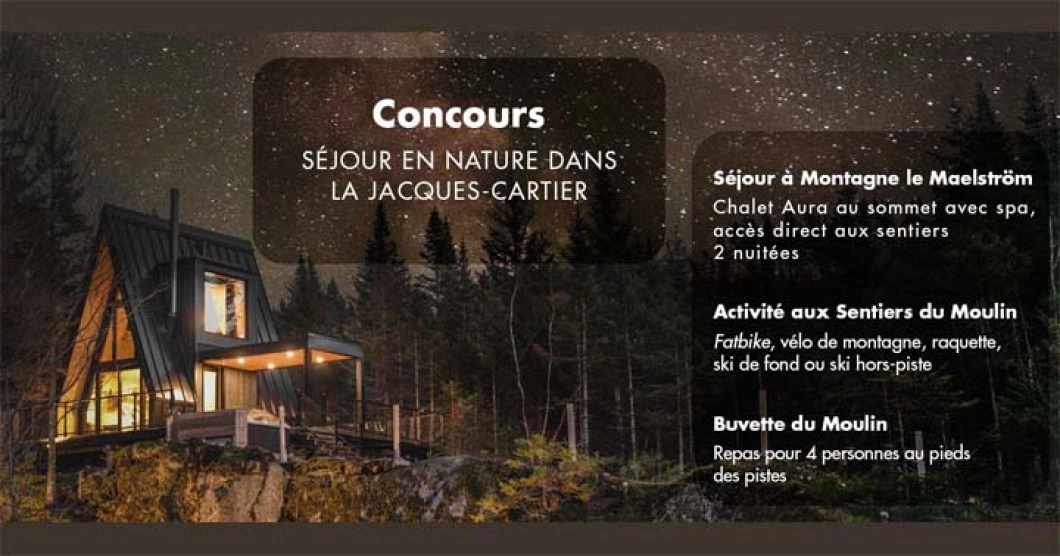 Concours TVA Séjour en nature dans la Jacques-Cartier
