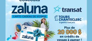 Concours Club Voyages Carte-cadeaux de voyage zaluna
