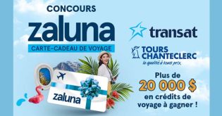 Concours Club Voyages Carte-cadeaux de voyage zaluna
