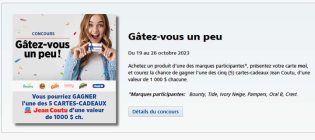 Concours Jean Coutu Gâtez-vous un peu