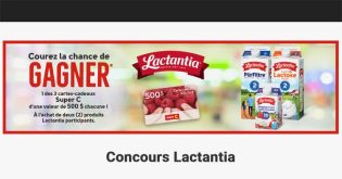 Concours Lactantia chez Super C