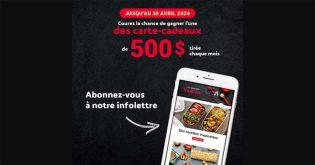 Concours Infolettre des Marchés Tradition