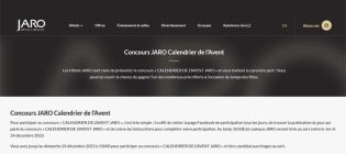 Concours JARO Calendrier de l’Avent