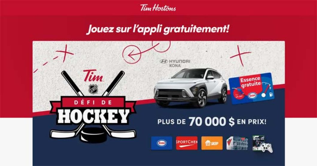 Concours Tim Hortons Défi hockey LNH