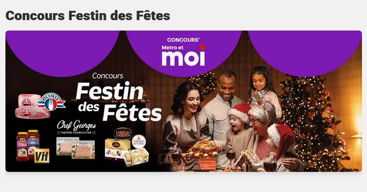 Concours Metro Festin des fêtes