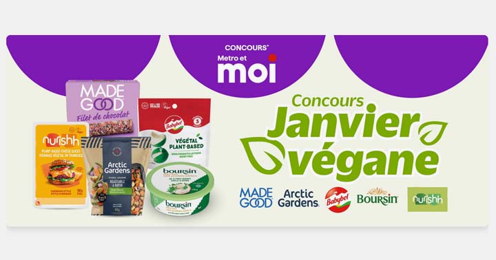 Concours Metro Janvier végane