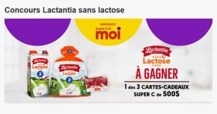 Concours Super C Lactantia sans Lactose