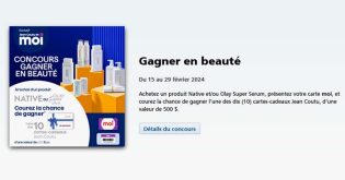 Concours Jean Coutu Gagner en beauté