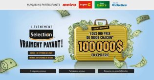 Concours L’Événement Selection vraiment payant Super C Metro