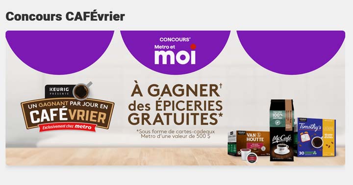 Concours Metro CAFÉvrier