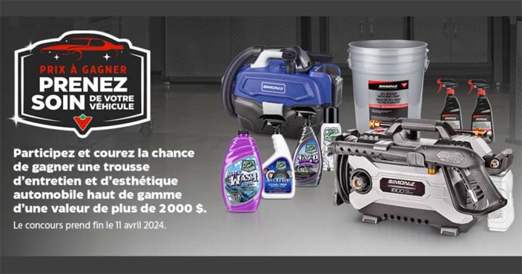 Concours Canadian Tire Prenez soin de votre véhicule