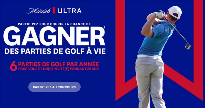 Concours Des parties de golf de Michelob Ultra