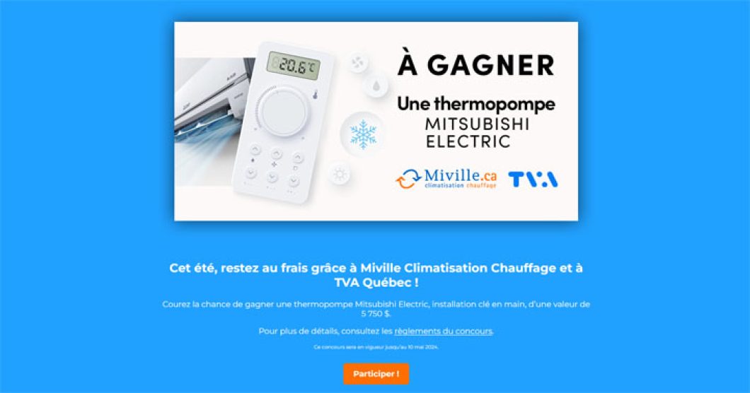 Concours TVA Plus Thermopompe