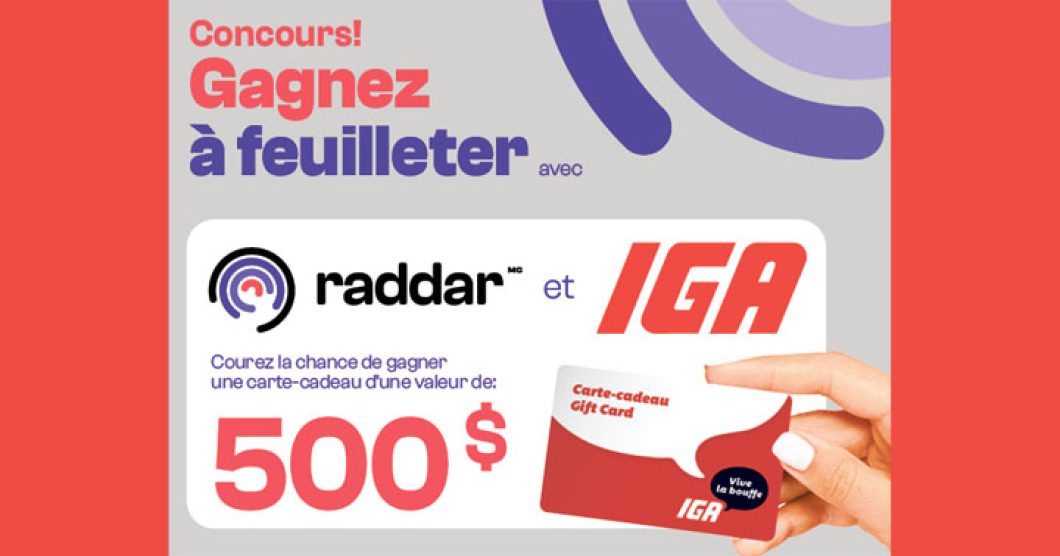 Concours Raddar IGA