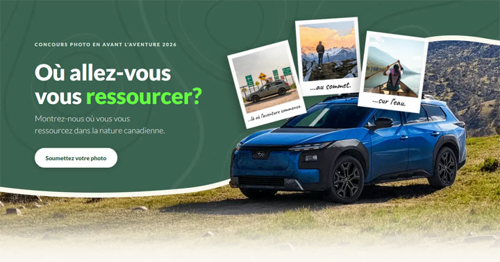 Concours Subaru - En avant l'aventure