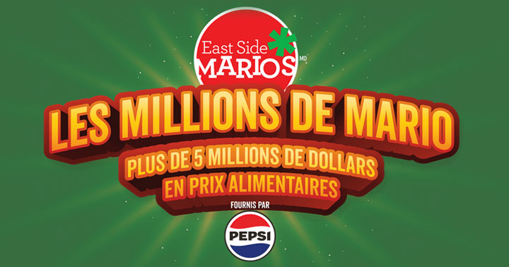 Concours East Side Mario’s - Les millions de Mario
