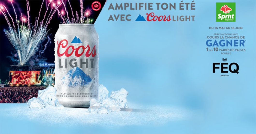Concours Molson Coors Light - Sprint FEQ