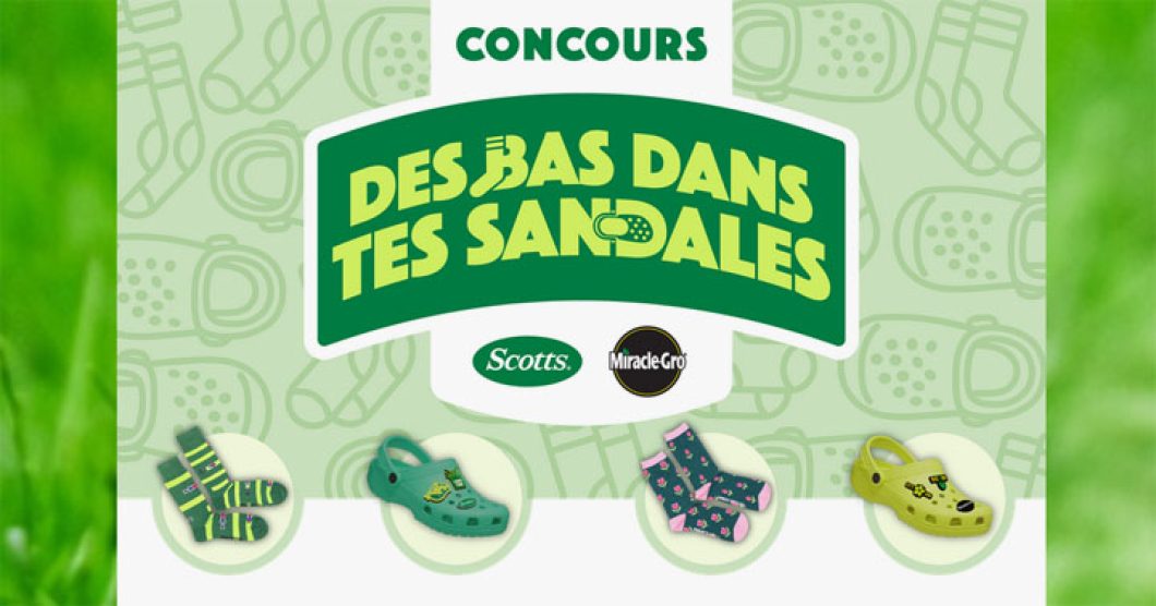 Concours Scotts et Miracle-Gro - Des bas dans tes sandales