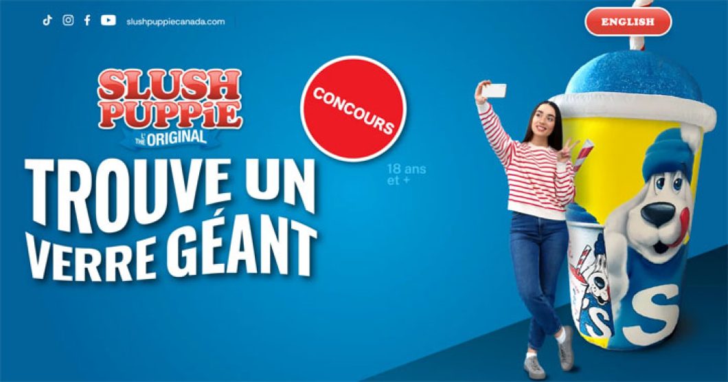 Concours Slush Puppie - Trouve un verre géant