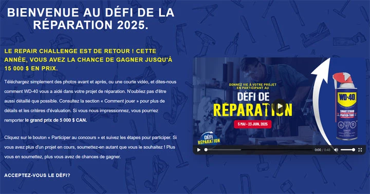 Concours WD-40 - Défi réparation