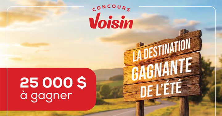 Concours Voisin - La destination gagnante