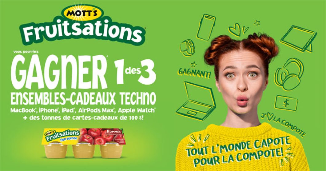 Concours Mott's Fruitsations - Ensembles-cadeaux techno