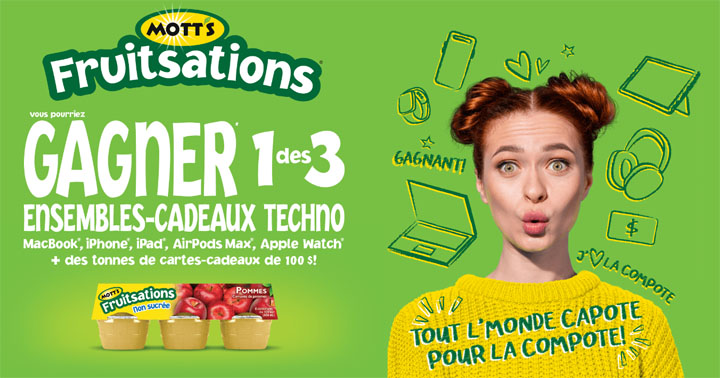 Concours Mott's Fruitsations - Ensembles-cadeaux techno