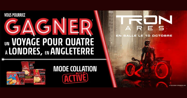 Concours POGO & Orville célébrant la sortie de TRON Ares