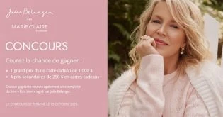 Concours SB Privilèges - Julie Bélanger par Marie Claire