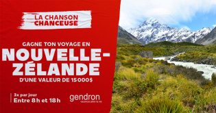 Concours CKOI - La chanson chanceuse - Nouvelle-Zélande Concours CKOI - La chanson chanceuse - Nouvelle-Zélande